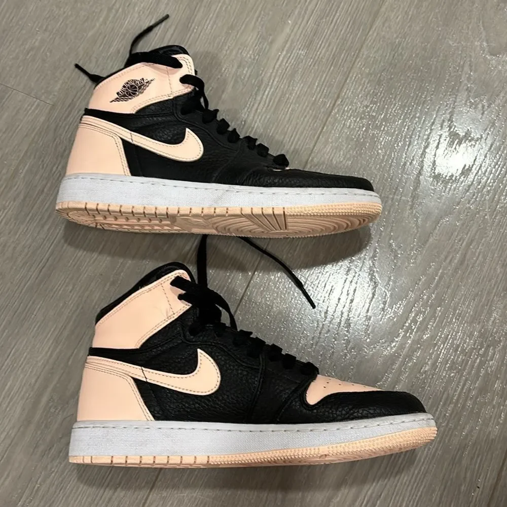 Jordan 1 black and pink crimson